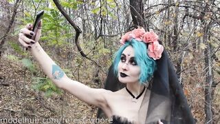 Halloween Cosplayes szuka hátsó bejáratba reszelve
