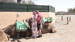Hatalmas cickós arab bige kufircolása