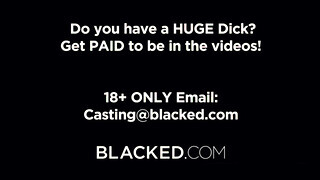 Blacked - Blake Blossom élvezi a óriási barna pöcst