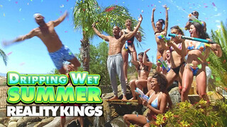 REALITY KINGS - Könyörtelen gangbang a kertben