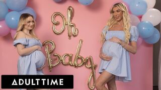 Szexy terhes barinők hármasban: Rylee Blake és Aubrey Kate kufirconlak egy hűtlen férjjel!