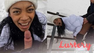 Sofi Vega havas dugás a hóban – forró argentin porno