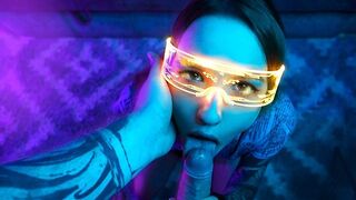Cyberpunk szopós kaland egy kicsi nuni csajjal